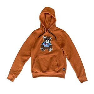 SOUTHPOLE Authentic Collection Teddy Bear Orange Hoodie Men’s Small Y2K 90’s